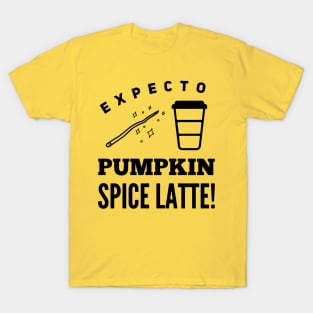 Expecto Pumpkin Spice Latte! - BLACK T-Shirt